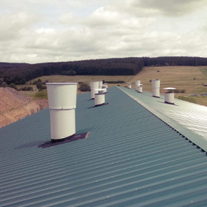 GRP flat rolls for chimneys