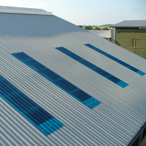 GRP sheets for skylights